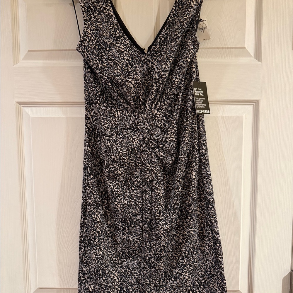 Express Patterned Mini Dress NWT - image 1